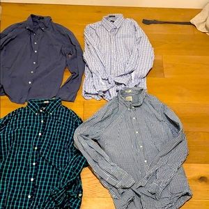 4 men’s J crew work shirts